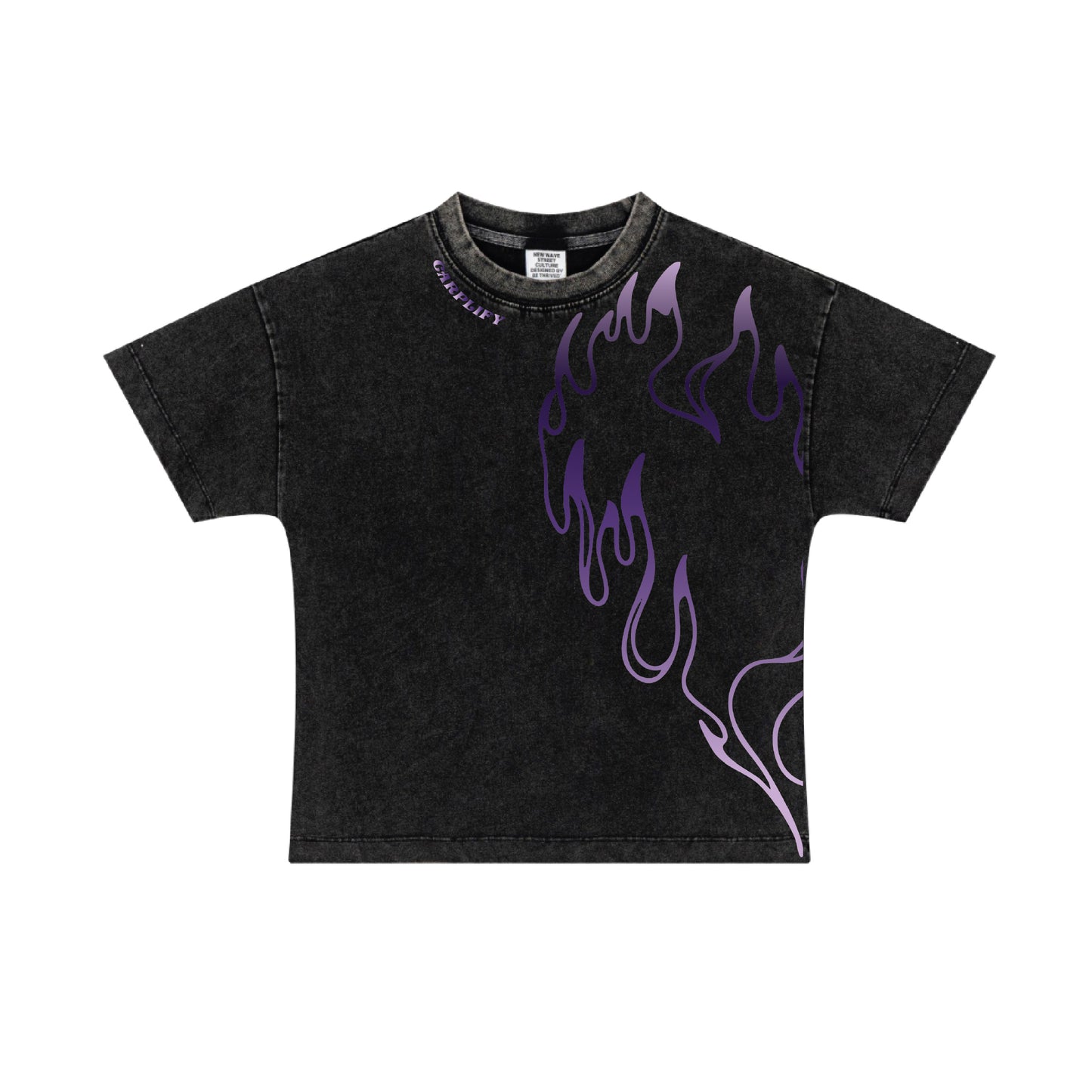 Turbo Crop Top Black Tee