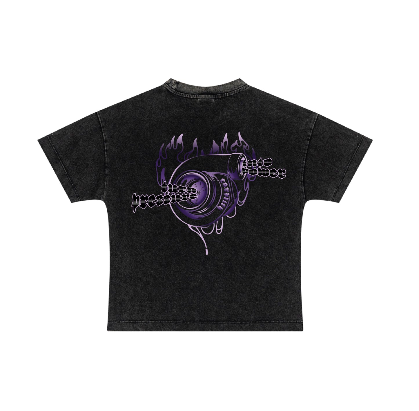 Turbo Crop Top Black Tee